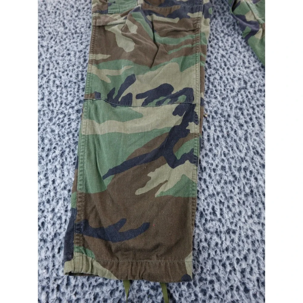 Vintage Woodland Camo Cargo Pants Military‎ Style Utility Trousers Med Regular